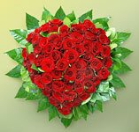 сердце из роз