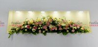 Композиция бело-розовая